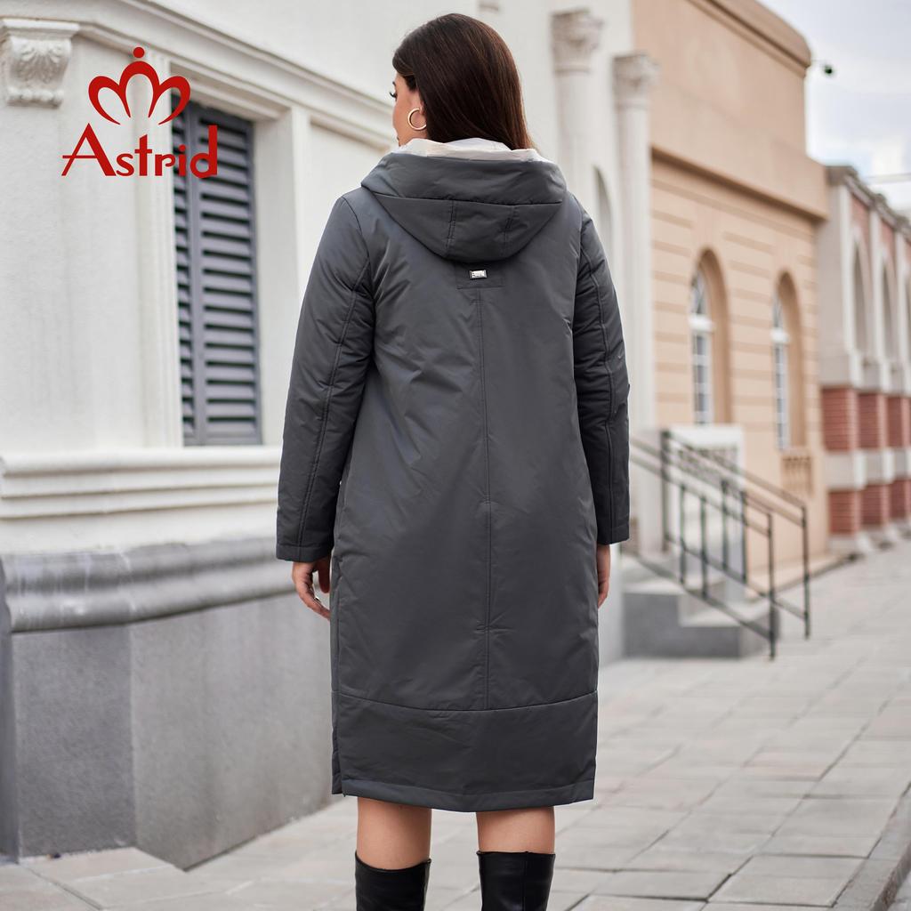 Astrid New Women's Autumn Winter Parka Plus Size Woman Clothing Long Padding Warm Hood Female Jacket Coats Split Hem Outerwears AM-10095