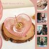 Glass Palo Santo Holder Incense Holder Heart Shaped Incense Burner with Ash Catcher Incense Stick Holder for Meditation Yoga SPA 7