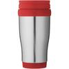 Glass "Sanibel" 400 ml insulated mug Silver