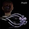 Crystal Hairpins Flexible Headwear Hollow Claws Heart  Flower Acrylic Rhinestone Hair Clip