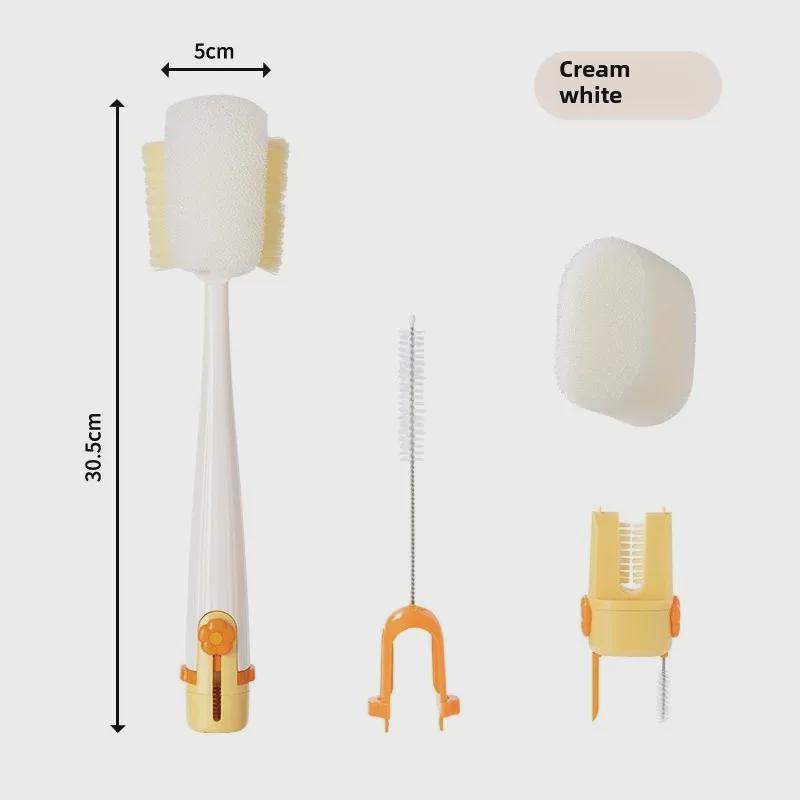 Щетка для чистки чашек и детских бутылочек «пять в одном» с длинной ручкой
