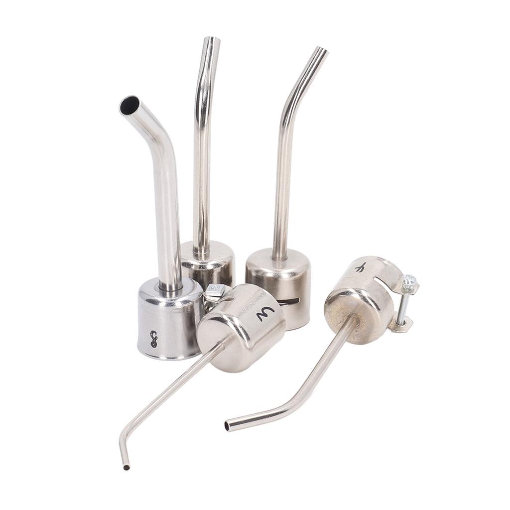 5 шт. Насадка для термофена Алюминиевый сплав Изогнутая насадка для горячего воздуха Наконечник Аксессуар для паяльной станции для 850