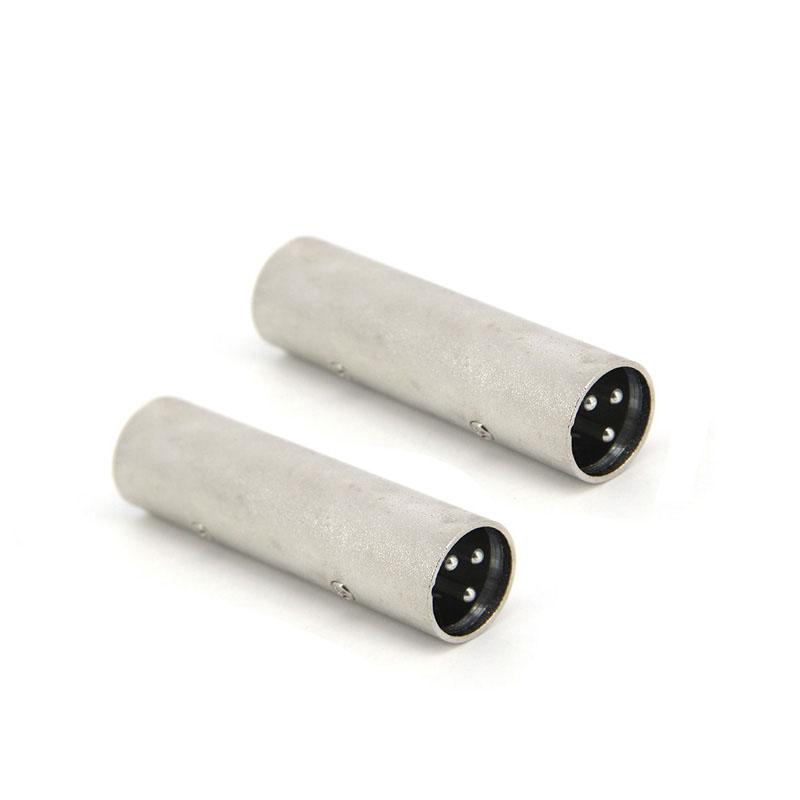 3pin XLR Male To XLR Male 3 core audio Adapters MIC Power Microphone for Plug Connector Adapter