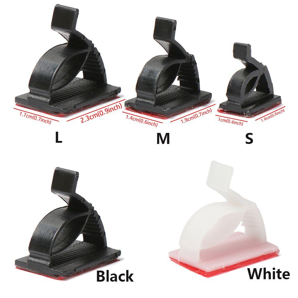 Organizer Clamp Fastener Self-adhesive Cable Clip Buckle Line Fixer Holder Wire Management