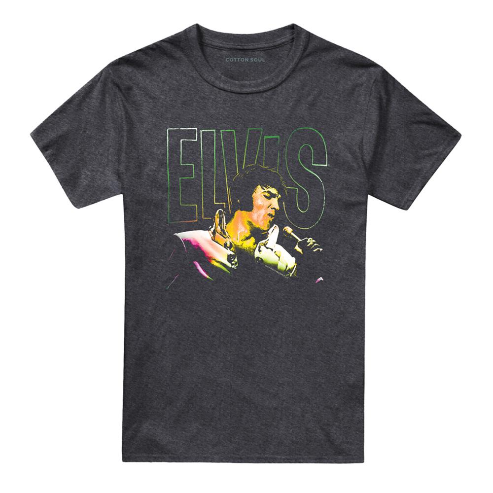 Elvis Presley Unisex Adult Multicoloured T-Shirt
