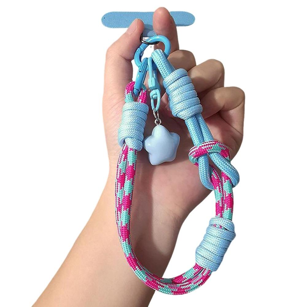 Ремешок на запястье, шнурок для телефона, регулируемый мобильный аксессуар, тканый ремешок для большого пальца для путешествий на открытом воздухе