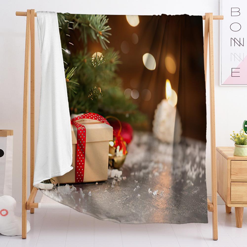 Фланелевое одеяло Одеяло для спальни Европейское и американское одеяло Цифровая печать Рождественское одеяло Спальня