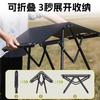 Outdoors Lightweight Folding Picnic Table Aluminum Camping Foldable Table Space-Saving High Load Capacity BBQ Travel Hiking