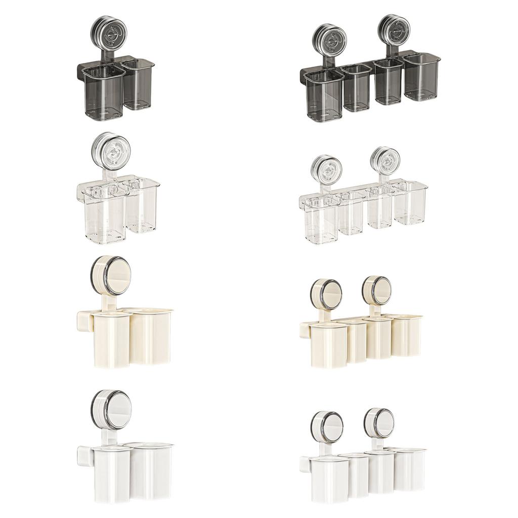 Маленький держатель для зубных щеток на присоске, настенное крепление без сверления, подставка для ванной комнаты для кухни и спальни