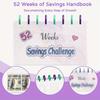 1pc 52 Week Money Saving Challenge Binder Reusable Budget Binder Storage Challenge Book High-Quality Durable Toy