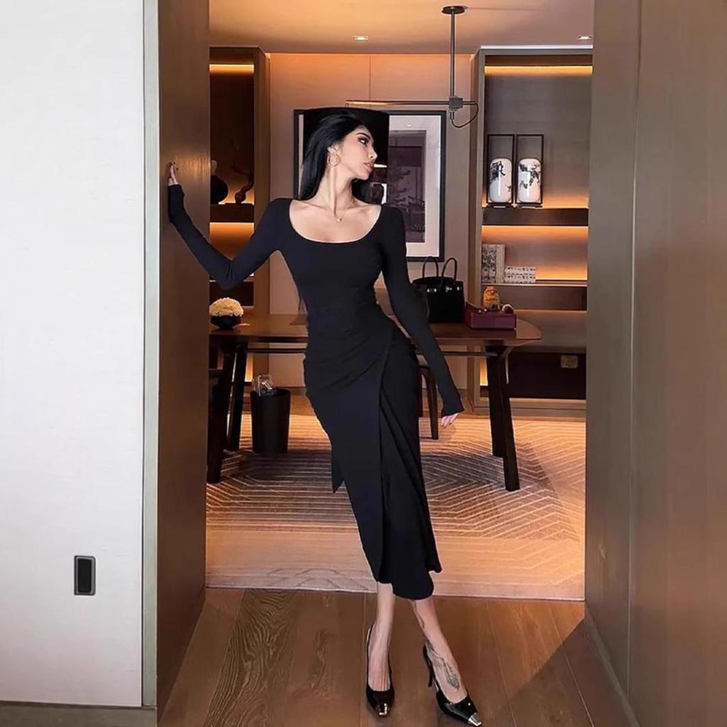 Острое Девочка Женское Осеннее Кружевное Платье Миди Бодикон с Шнуровкой на Талии для Похудения