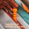 Keychain Portable Sewing Kit, Mini Sewing Set for Clothes & Buttons Mending, Sewing Storage Bag