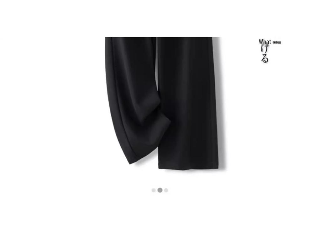 Серые повседневные брюки широкого кроя для женщин - Мода 2025, Идеально подходят для осени и весны, Брюки-костюм прямого кроя и в стиле «кэжуал»