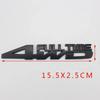 3D Metal 4WD FULL TIME Side Fender Emblem Rear Trunk Boot Badge Sticker Decals For Jeep Honda Ford Toyota Land Cruiser uy1