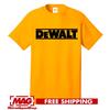DEWALT GOLD Футболка Рабочая футболка Футболка Гаражные запчасти Авто Инструменты для строительства Дрель Унисекс Футболка