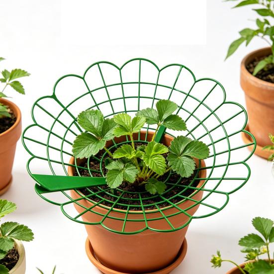 Strawberry Plant Support Stand, Plastic Strawberry Growing Rack with 3 Legs, Easy to Assemble, Strawberry Growing Frame for Keeping Fruit Elevated