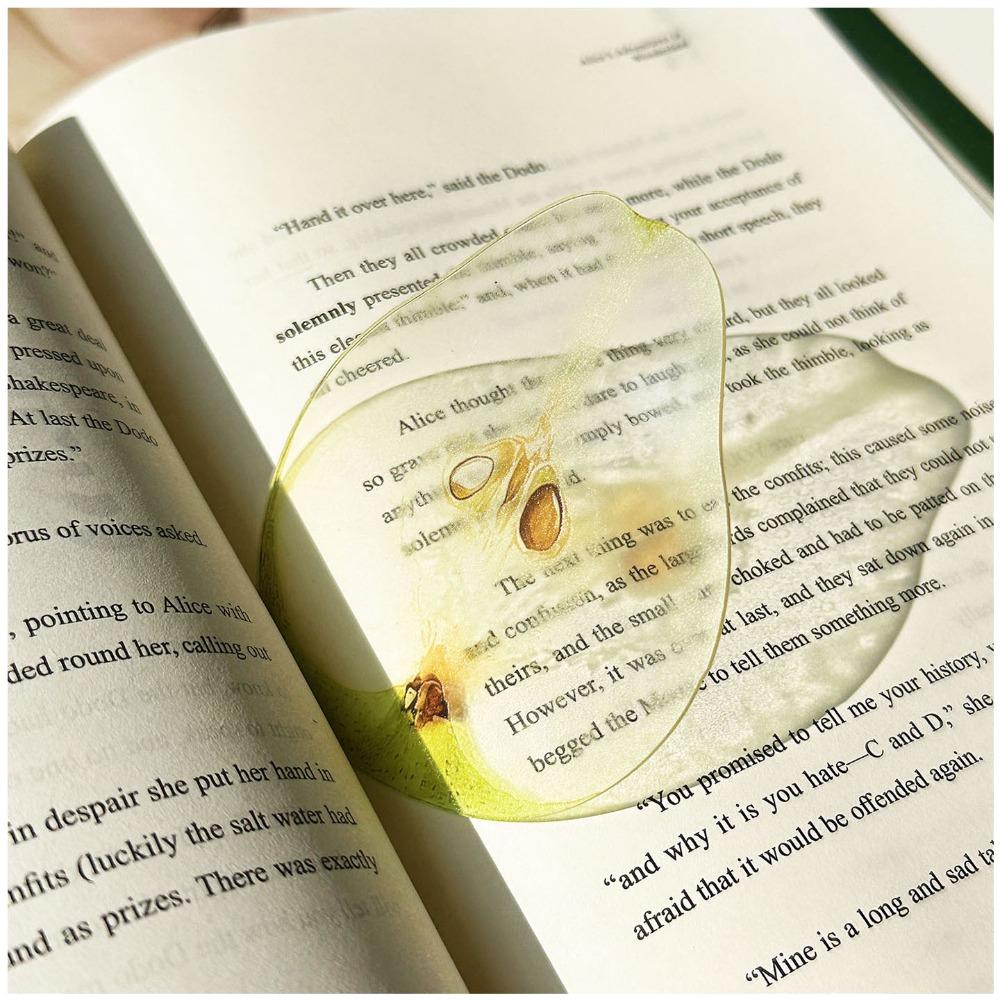 Premium Feeling Reading Mark Transparent Grape Tomato Bookmarks Simulation Bookmark  Student Gift
