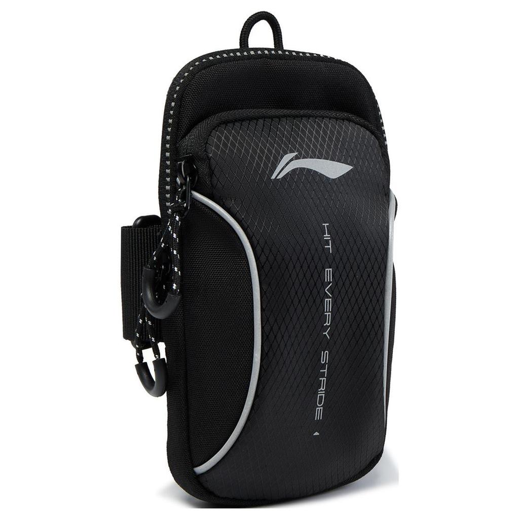 Li Ning Polyester Arms Bag Cell Phone Pouch Unisex Black ABDV087-1