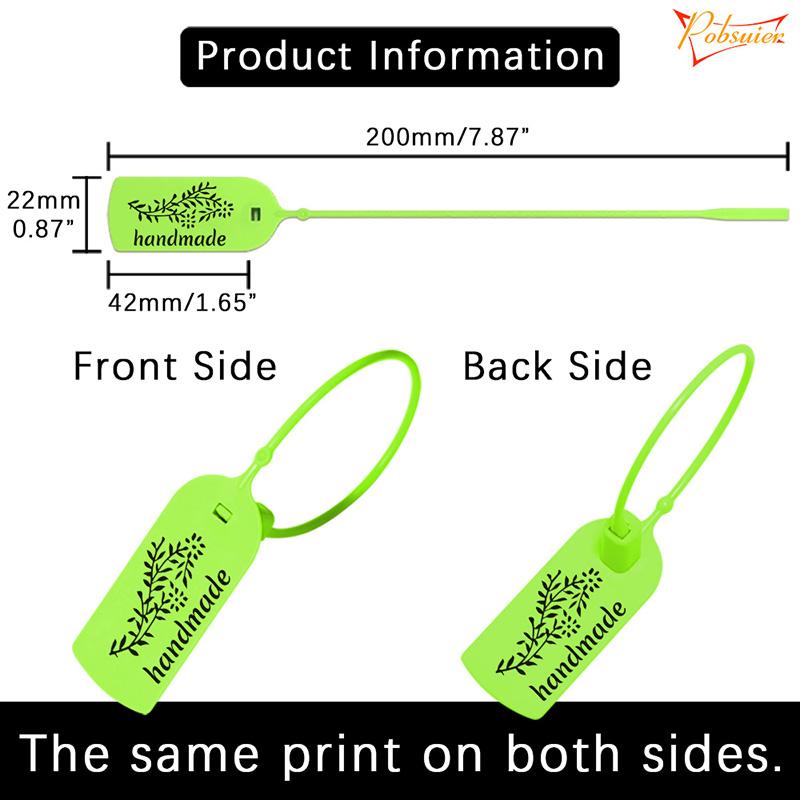 100 шт., пластиковые бирки ручной работы, этикетки для поделок, одежды, обуви, сумок, бизнес-подарок