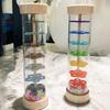 Wooden Kids Rain Rainmaker Rainbow Hourglass Rain Sound Pipe Toy  Musical Toy