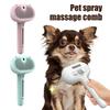 Cat Steam Brush for Shedding Rechargeable Spray Hair Removal Comb with Water Tank And Release Button Steamy Pet Grooming Brush for Cats Dogs