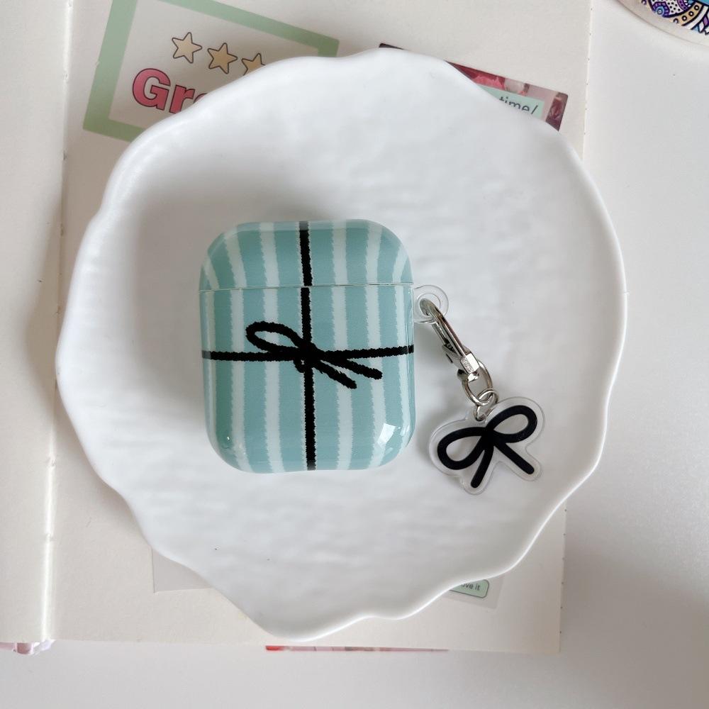 Plaid gift box fun earphone cover for Apple AirPods 1 /1 generation cute pendant case PRO1/PRO1
