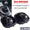 5 6 Speed Car Manual Gear Shift Knob Lever HandBall Fit For Volkswagen VW Caddy 2 II MK2 Touran 2004-2009 With Gaiter Boot
