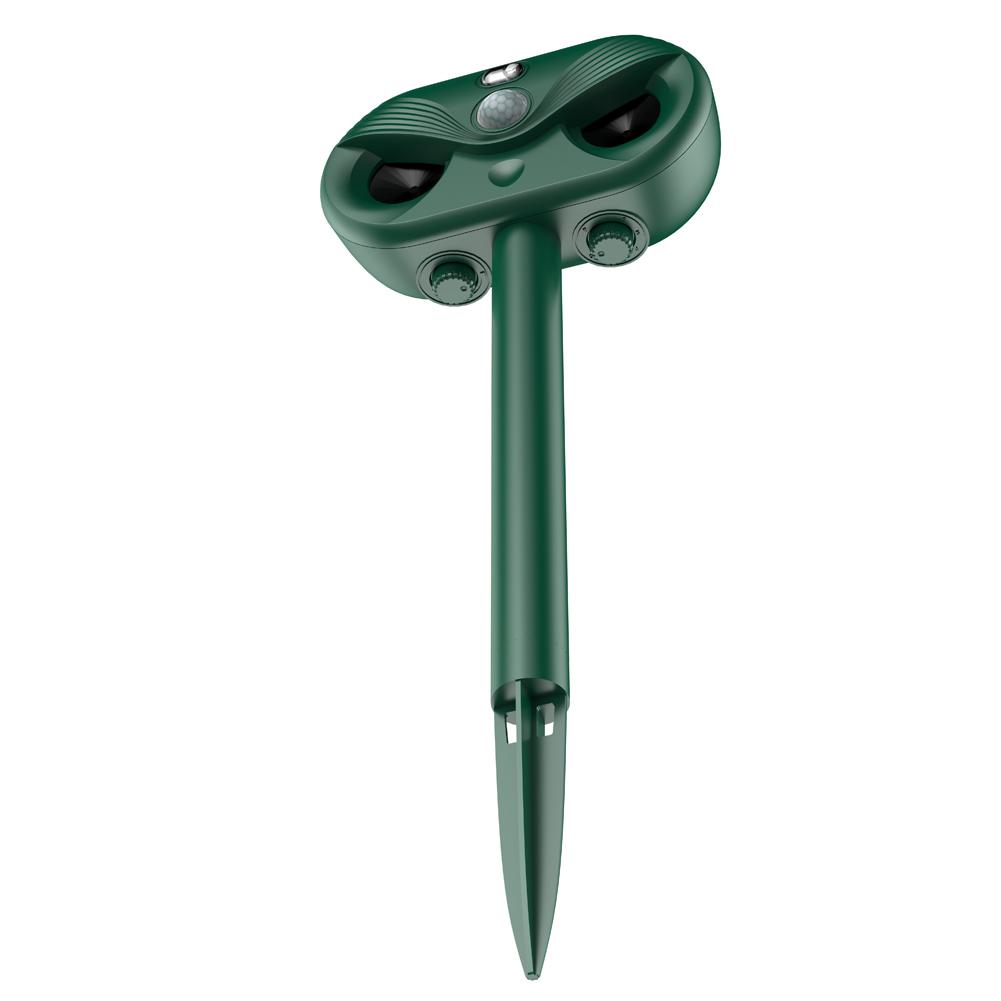 Ультразвуковой солнечный отпугиватель животных 3 в 1, уличный репеллент для собак, кошек, крыс, водонепроницаемый с движением