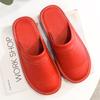 Couples Simple Leather Slippers Men Home Spring Shoes 2024 Trend Flat Precision Stitching Man Slippers Indoor Leather Shoes