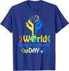 Cute Hand Print World Down Syndrome Day Support Unisex T-Shirt