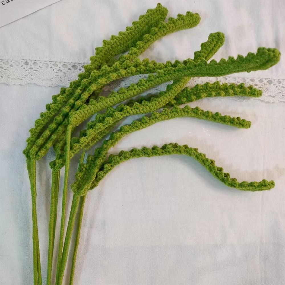 Готовый букет роз ручной вязки из самодельных плетеных растений ветка подарок на день рождения