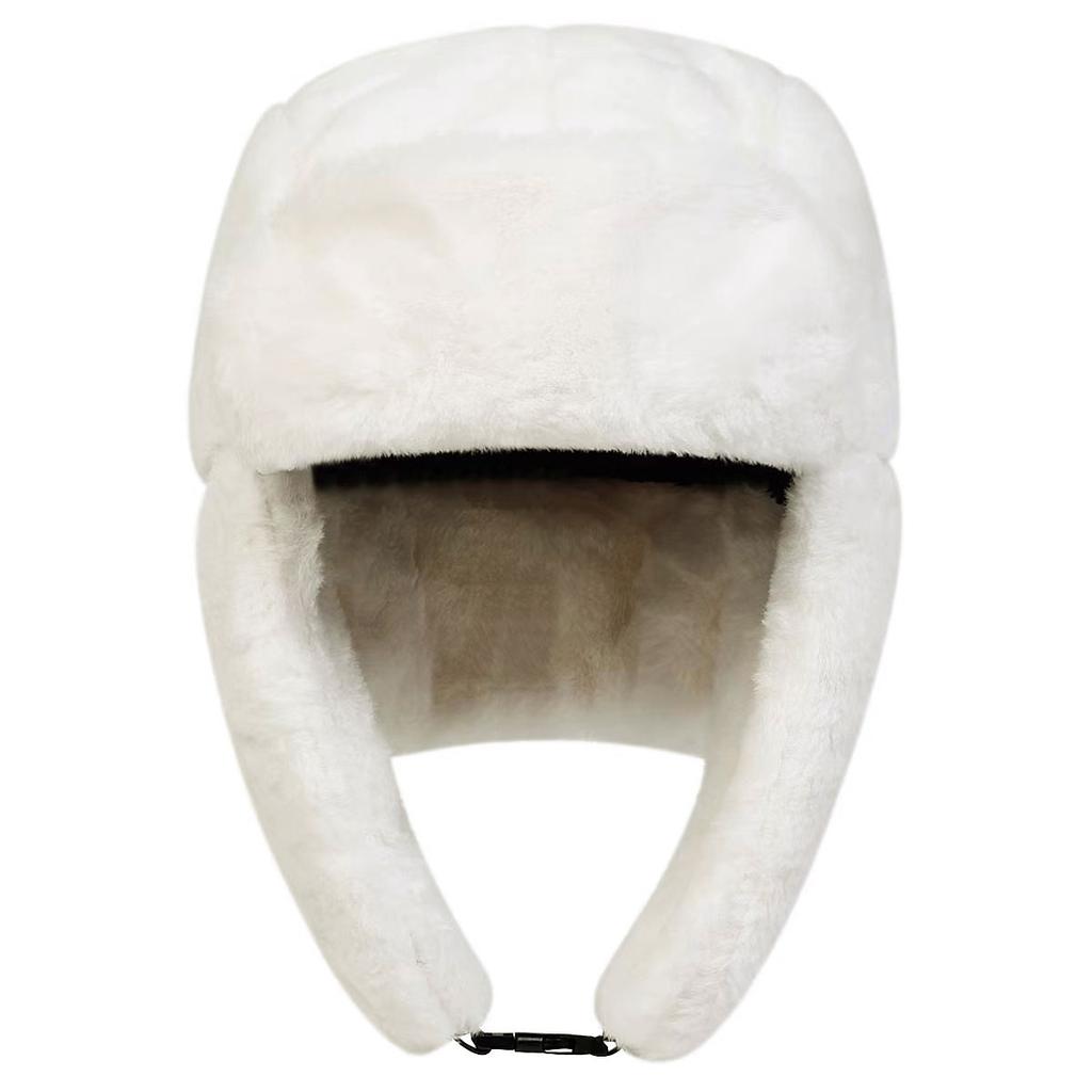 Winter Warm Fluffy Lei Feng Hat Unisex Outdoor Sports Ski Caps Leisure Thickened Windproof Cold Hats Men Bomber Cap