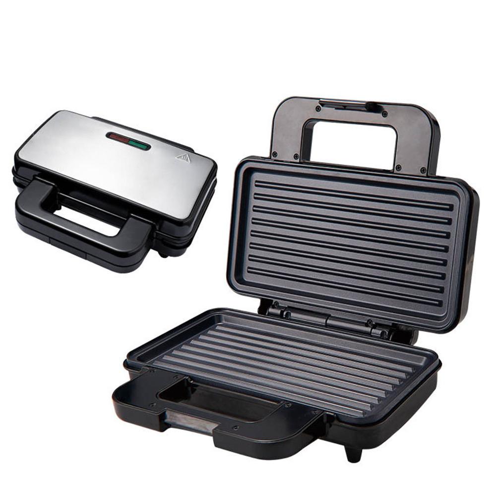 1000 Вт Высокомощная электрическая сэндвичница Двусторонняя нагревательная грильница Кухонная антипригарная пластина Машина для завтрака