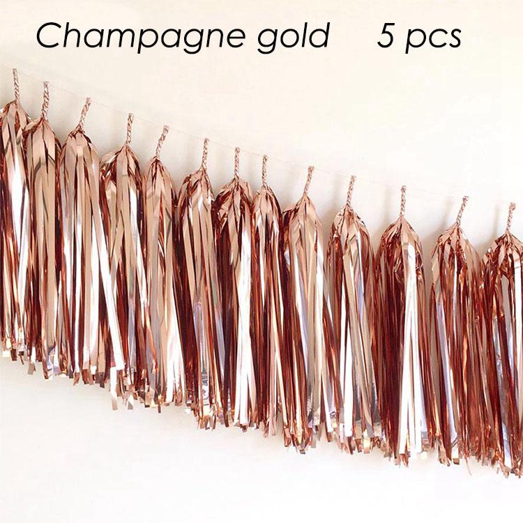 Wedding Party Decoration Color Paper Tassel Garland Bride To Be Birthday Decor Baby Shower Girl Slingers Mermaid Party Supplies