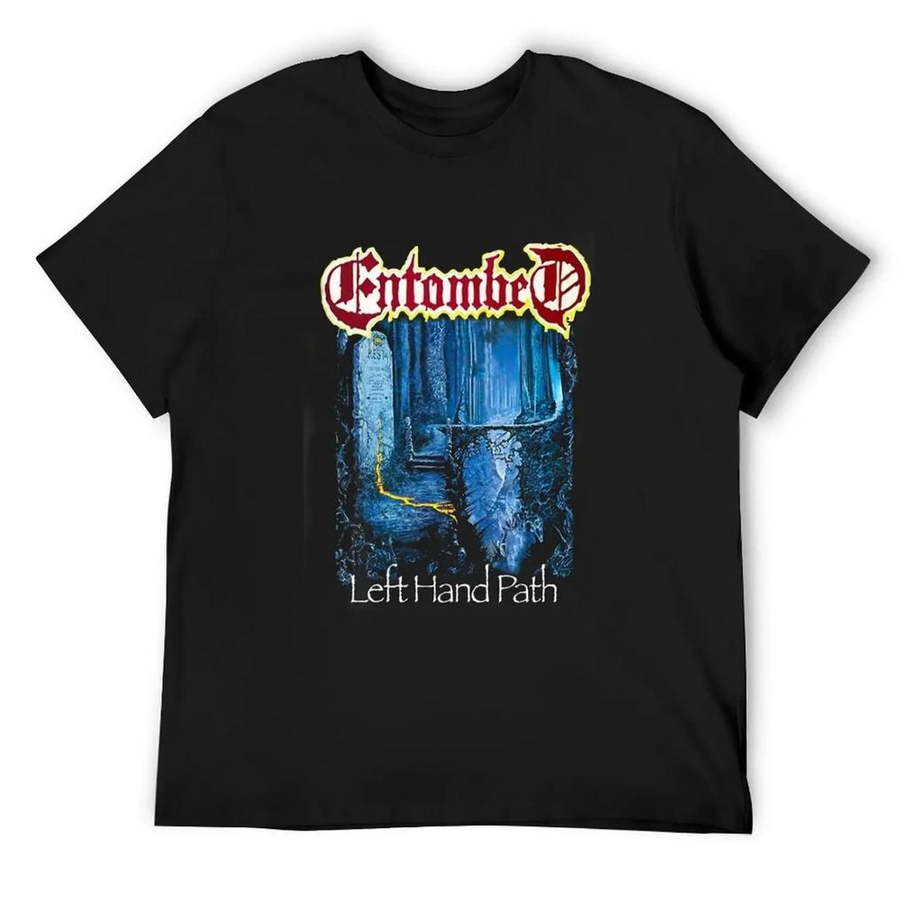 Entombed Band 2 T-Shirt graphic shirts animal prinfor boys shirts graphic tees T-shirts oversize Men's cotton t-shirt