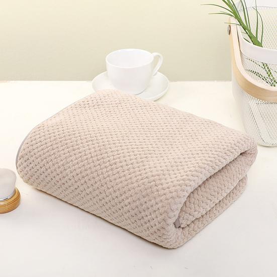 Банное полотенце из кораллового флиса высокой плотности, пушистое, быстро впитывающее воду, быстросохнущее, пляжное полотенце, полотенце для душа в отеле, пригодное для машинной стирки, полотенце для бассейна