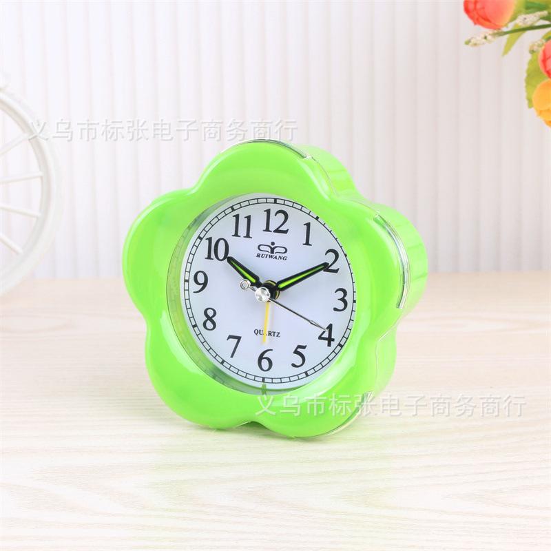 Night light alarm clock Student dormitory wake-up clock Super loud children's bedroom bedside clock