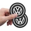 For Volkswagen 1/2pcs Car Water Cup For Volkswagen Polo VW Golf Caddy Scirocco Rline GTD R Beetle Touran Waterproof Non-slip Silicone Coasters