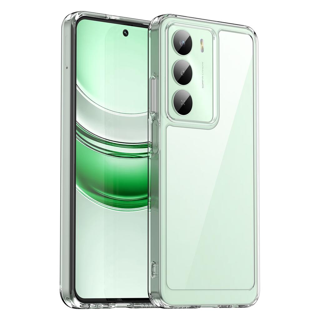 Чехол для Realme V70 5G/V70s 5G/14x 5G, ТПУ + Акрил, Защитный Прозрачный Чехол для Телефона