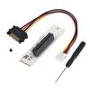 NGFF M.2 Key M To PCI E Express 4X Riser Card Adapter W  LED Voltage Indicator SATA Power Cable