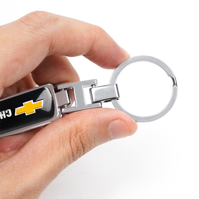 Zinc Alloy Keyring Car Key Holder High Quality Epoxy Keychain For Chevrolet Cruze Spark Captiva Suburban Camaro Malibu Silverado
