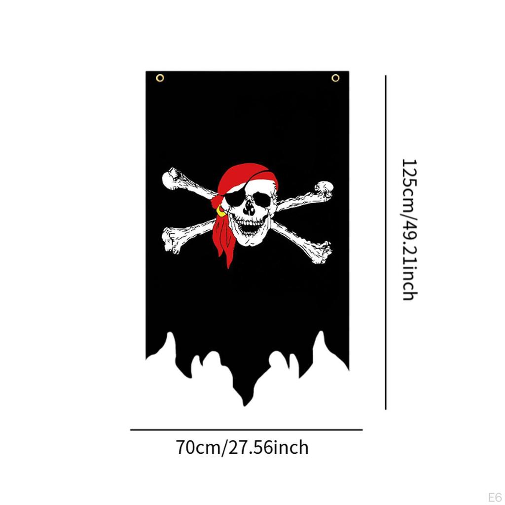 Флаг Кроссбоун для вечеринки на тему Хэллоуина, украшение для помещения и улицы