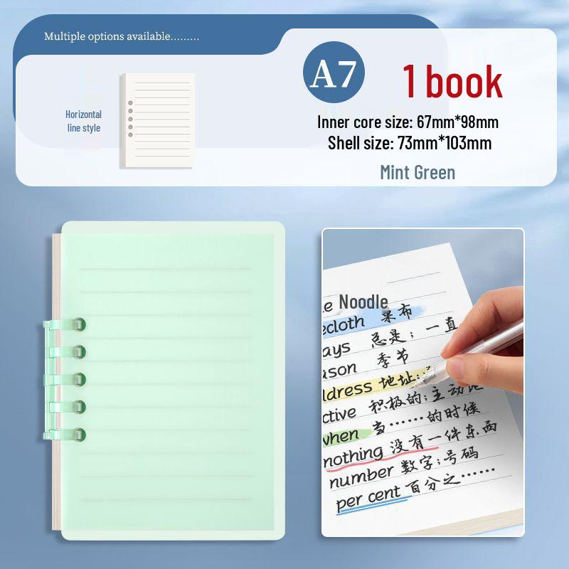 Мини блокнот A7 высокой ценности для кармана - Персональный студенческий планер на разъемных листах