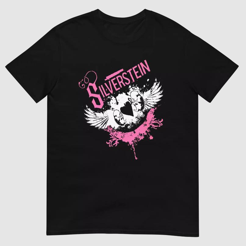 Vtg Silverstein Band Gift For Fans Heavy Cotton Black Full Size Shirt CM847
