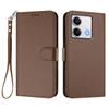 For Xiaomi Redmi Note 13 5G (China)/Xiaomi Redmi Note 13 5G Leather Case Wallet Stand Phone Cover with Wrist Strap