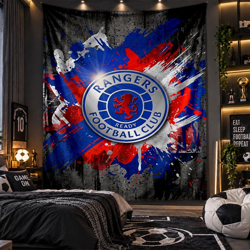 Wall Hanging Tapestry Rangers FC Print Cloth for Living Room Bedroom Home Decor