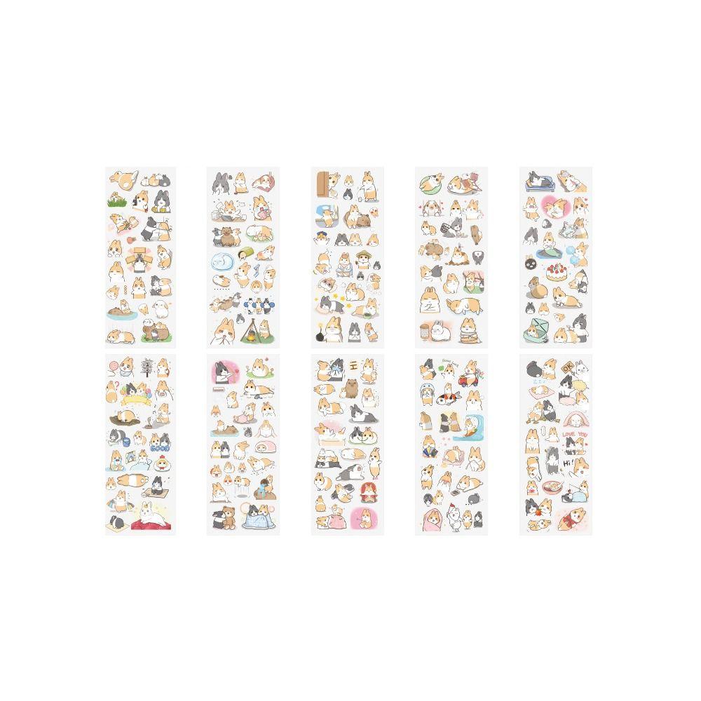 20pcs DIY PVC Sticker Cartoon Patterns Water Bottle Decor Cute Notebook Decoration  Children