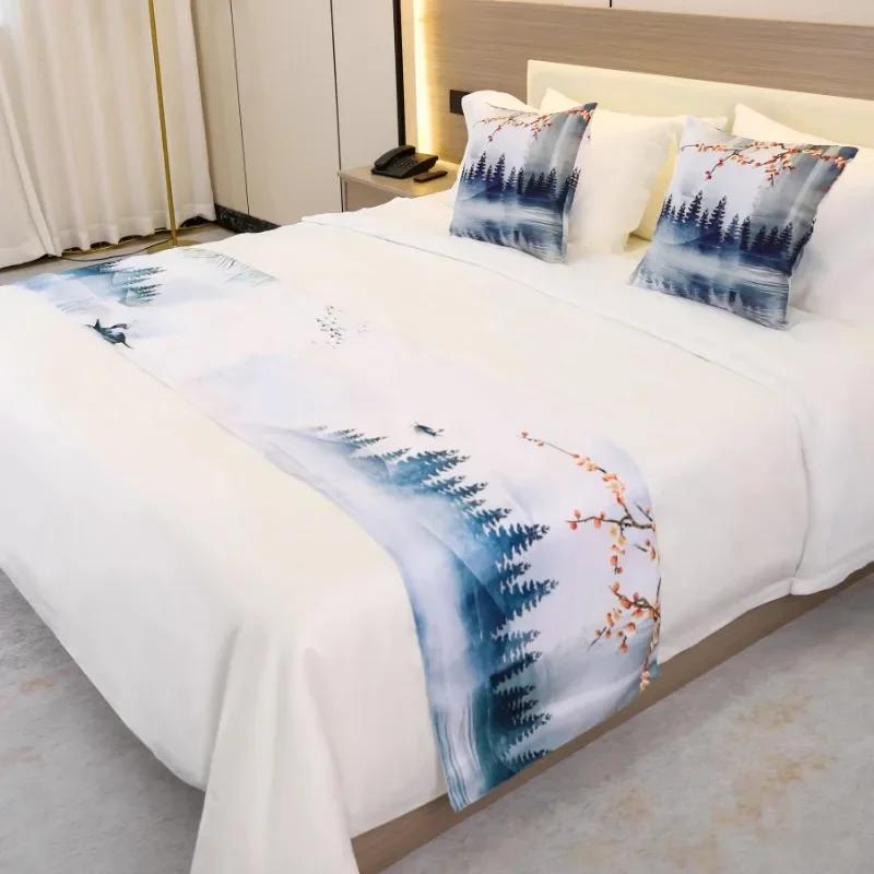 Однотонные покрывала Дорожка для кровати Двухслойная кровать Флаг Плед Постельное белье Односпальная кровать Queen King Покрывало Полотенце Украшения для дома и отеля