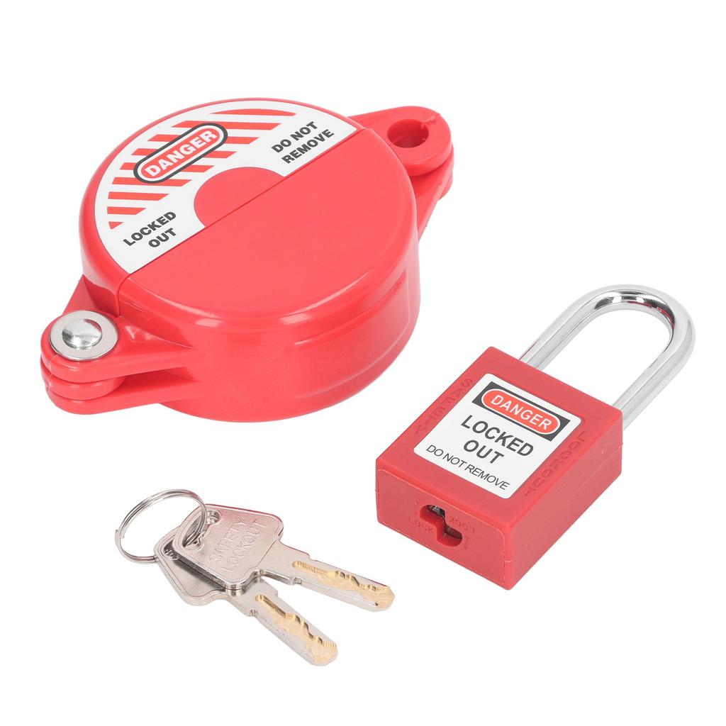 Gate Valve Lockout Set Lockout Tagout Valve Set for Outdoor Garden 25mm to 64mm Stem