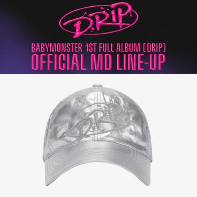 Серебряная бейсболка BABYMONSTER DRIP